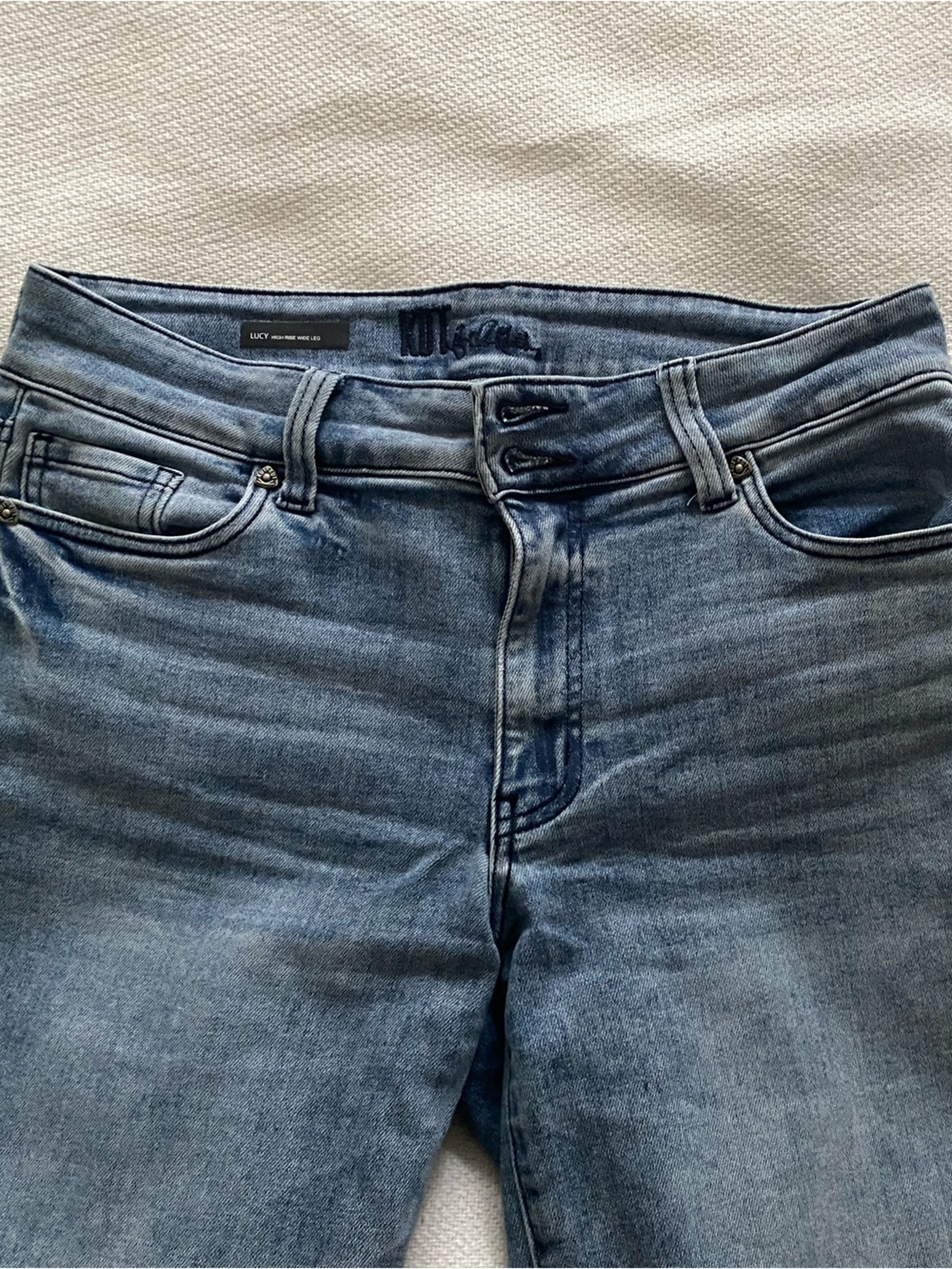 KUT from the Kloth Lucy High Rise Wide Leg Jeans